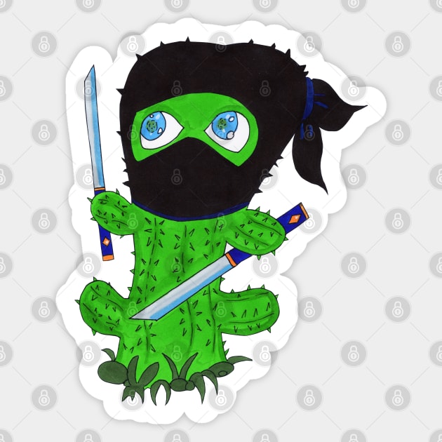 Cactus Ninja Sticker by FilMate